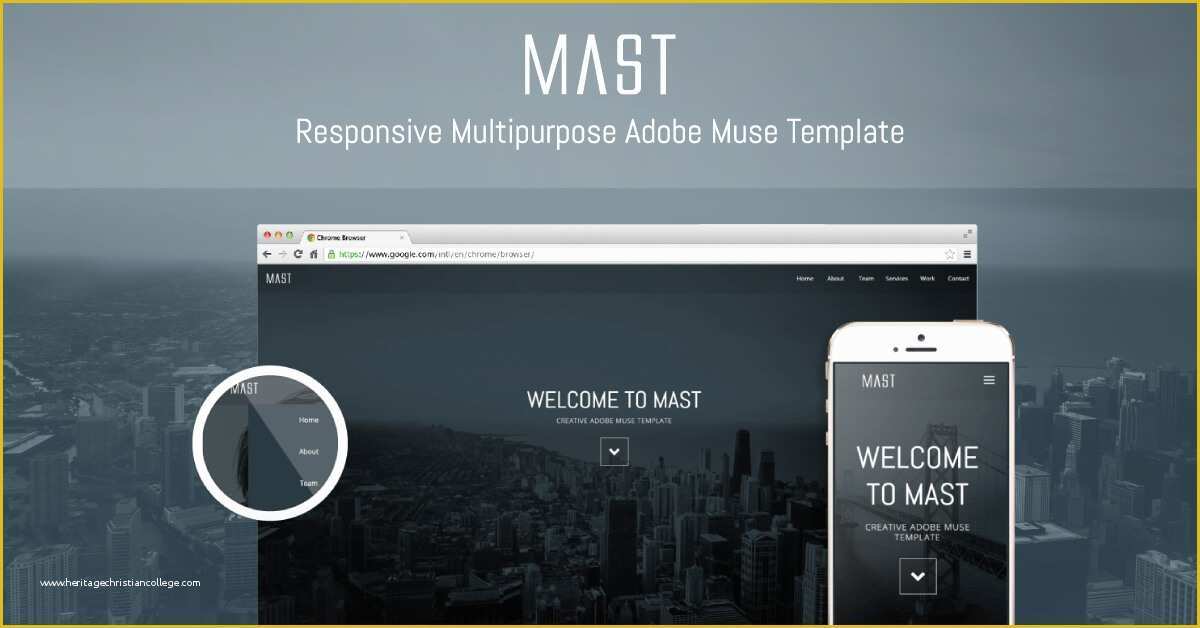 Free Muse Templates Responsive Of Mast
