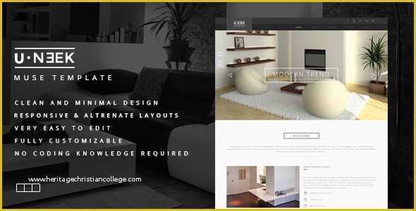 Free Muse Templates Responsive Of U Neek Responsive Muse Template themekeeper