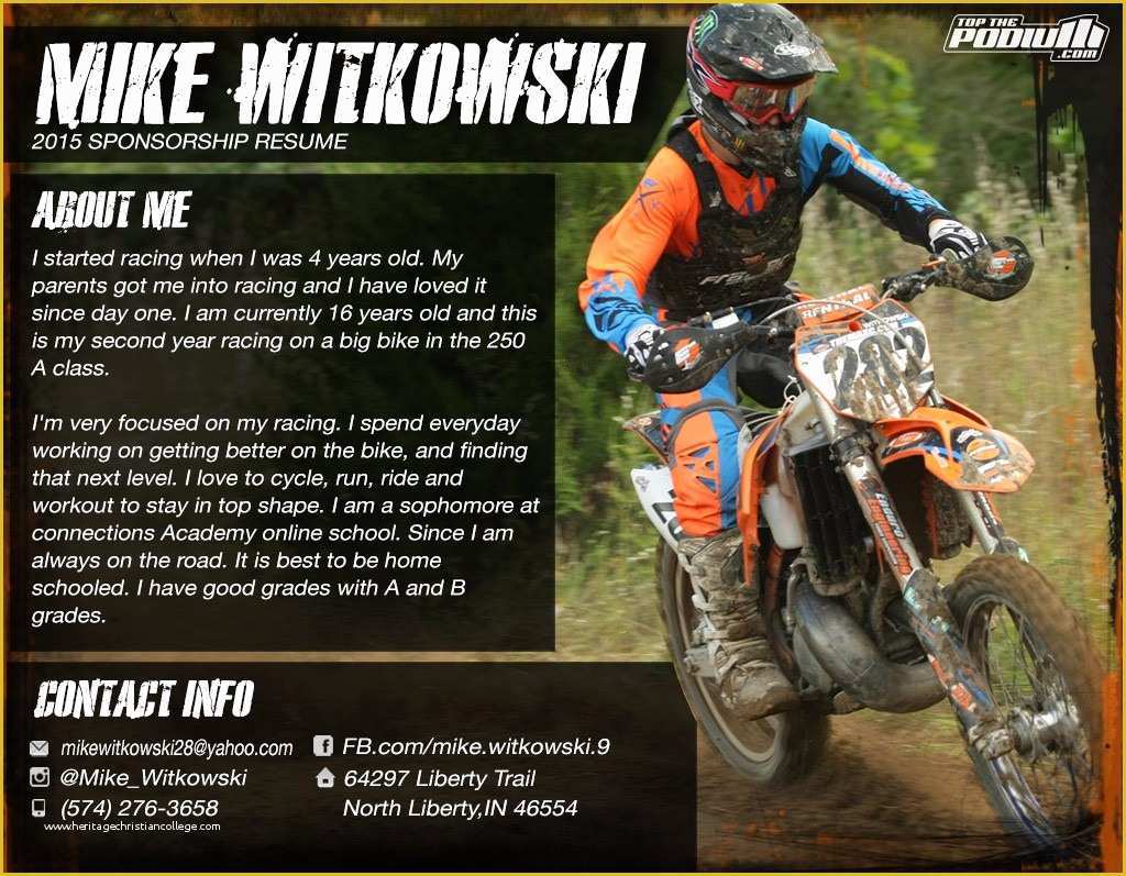 Free Mx Resume Templates Of Free Motocross Resume Templates