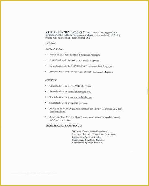 Free Mx Resume Templates Of Motocross Sponsorship Resume Awesome Motocross Sponsorship