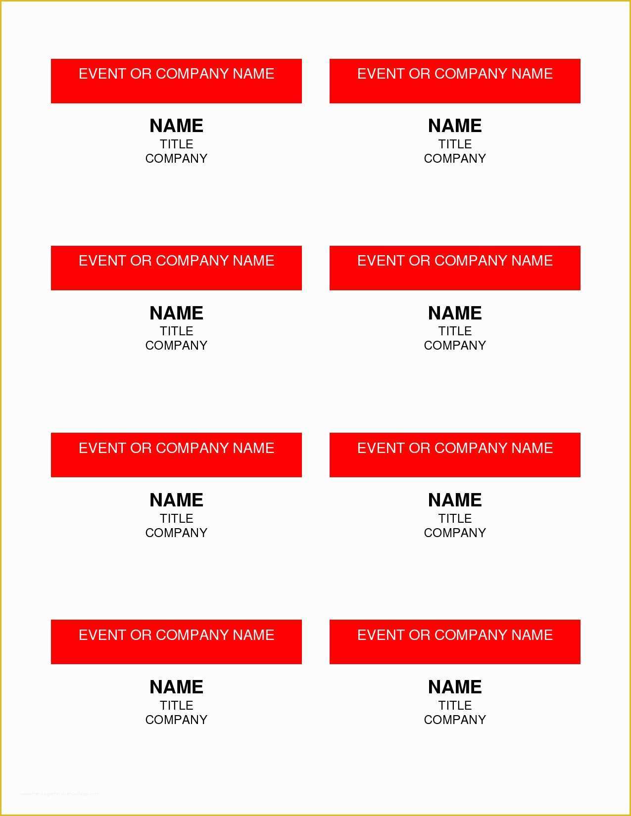 Free Name Badge Template Of 3x4 Name Badge Template Templates Resume Examples