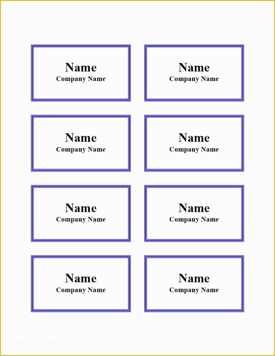 Printable Name Badge Template