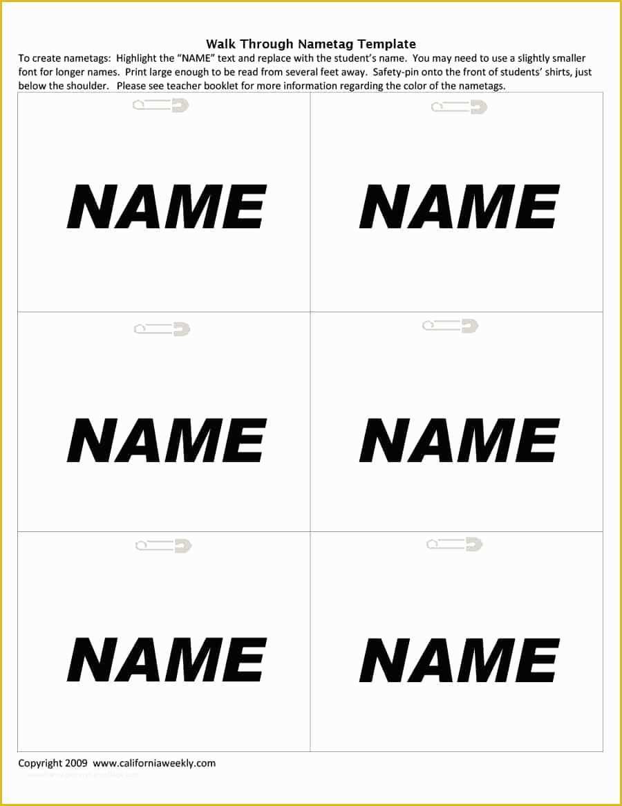 Free Name Badge Template Of 47 Free Name Tag Badge Templates Template Lab