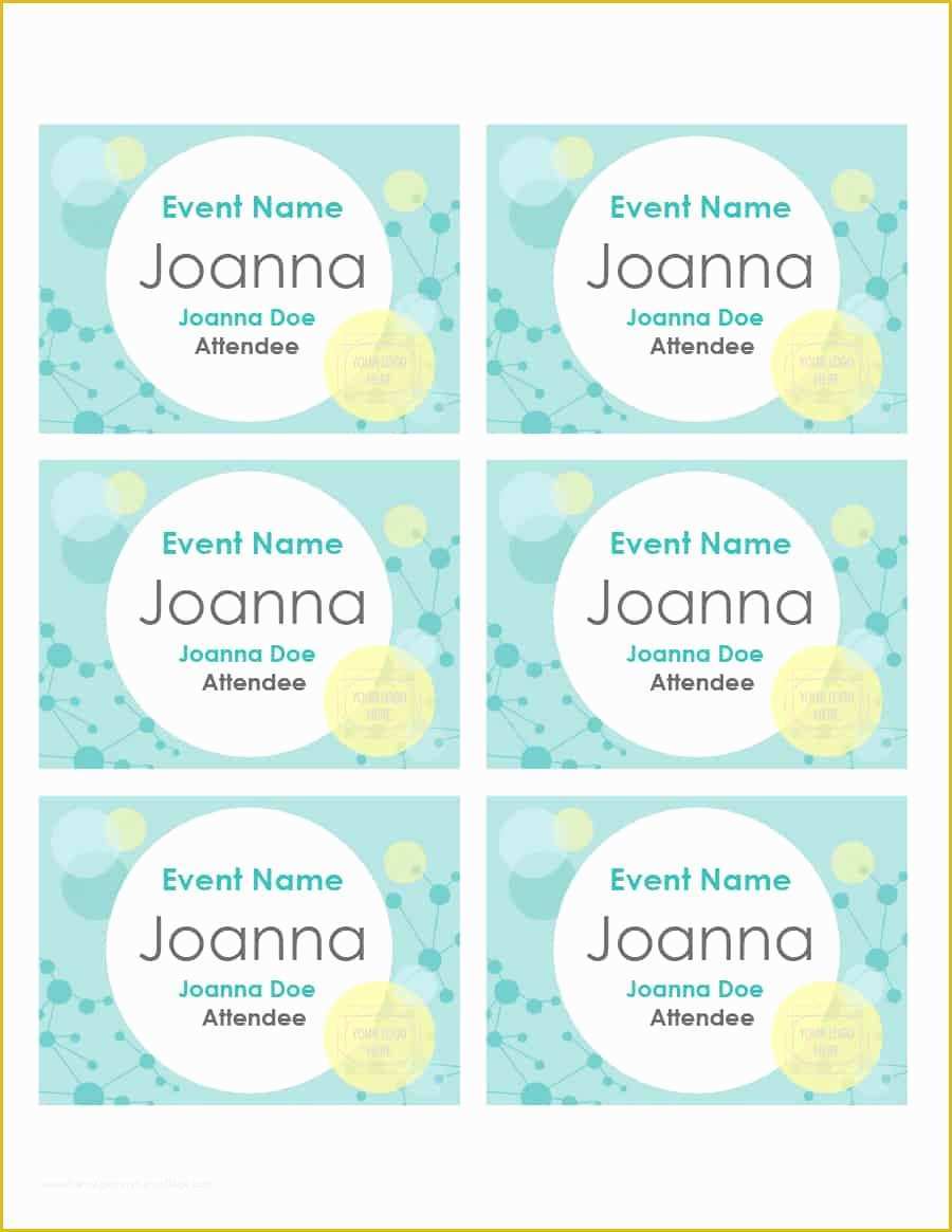 Free Name Badge Template Of 47 Free Name Tag Badge Templates Template Lab