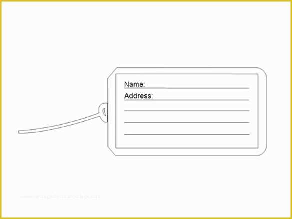 Free Name Label Template Of 30 Free Tag Template Vector Eps Psd