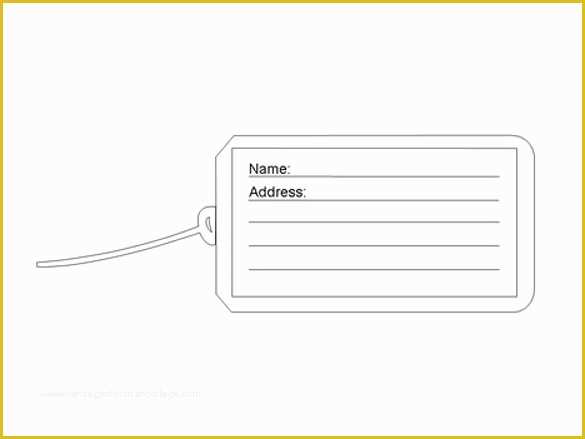 Free Name Label Template Of 30 Free Tag Template Vector Eps Psd