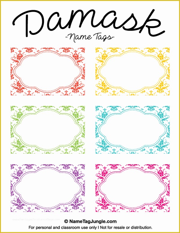 Free Name Label Template Of Pin by Muse Printables On Name Tags at Nametagjungle