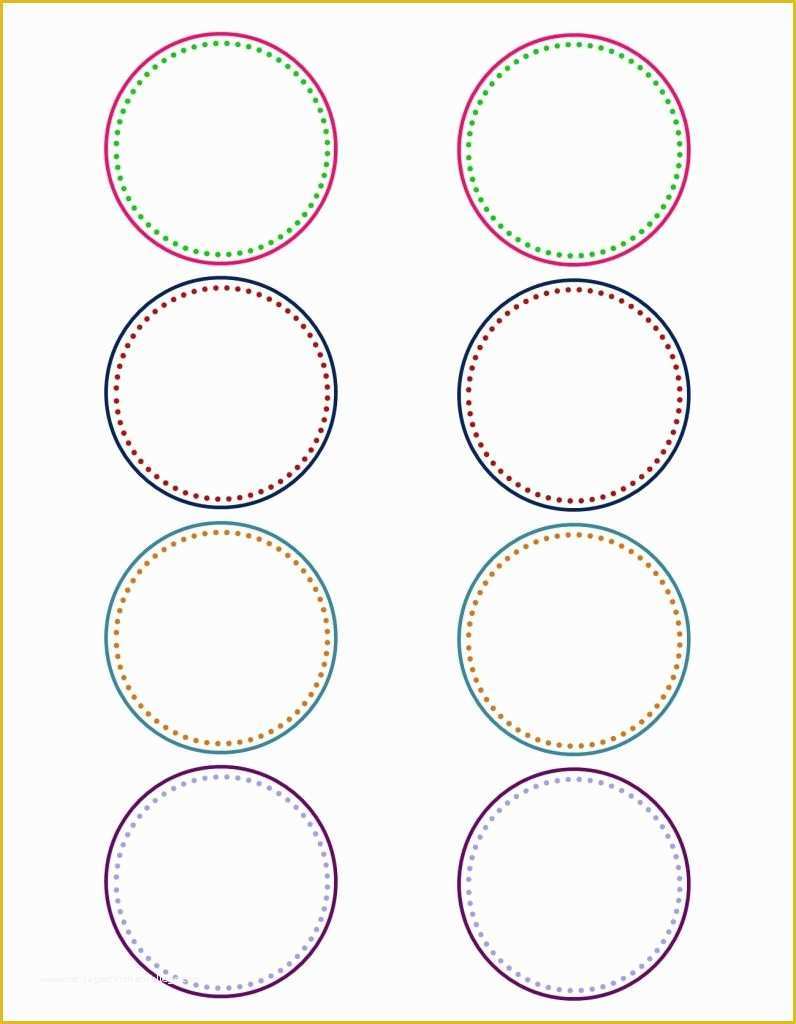 Free Name Label Template Of Round Labels On Pinterest