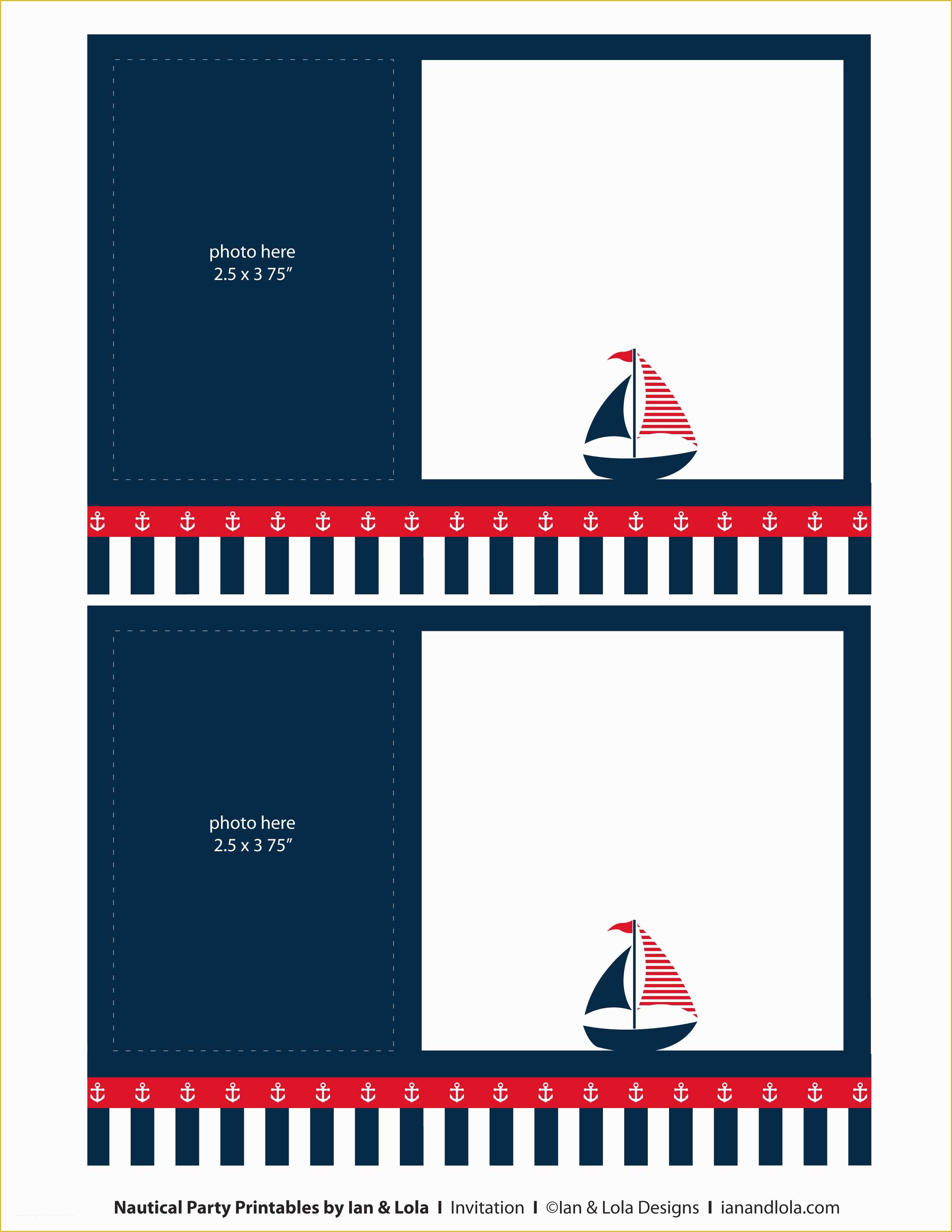 Free Nautical Invitation Templates Of 40th Birthday Ideas Nautical Birthday Invitation Templates