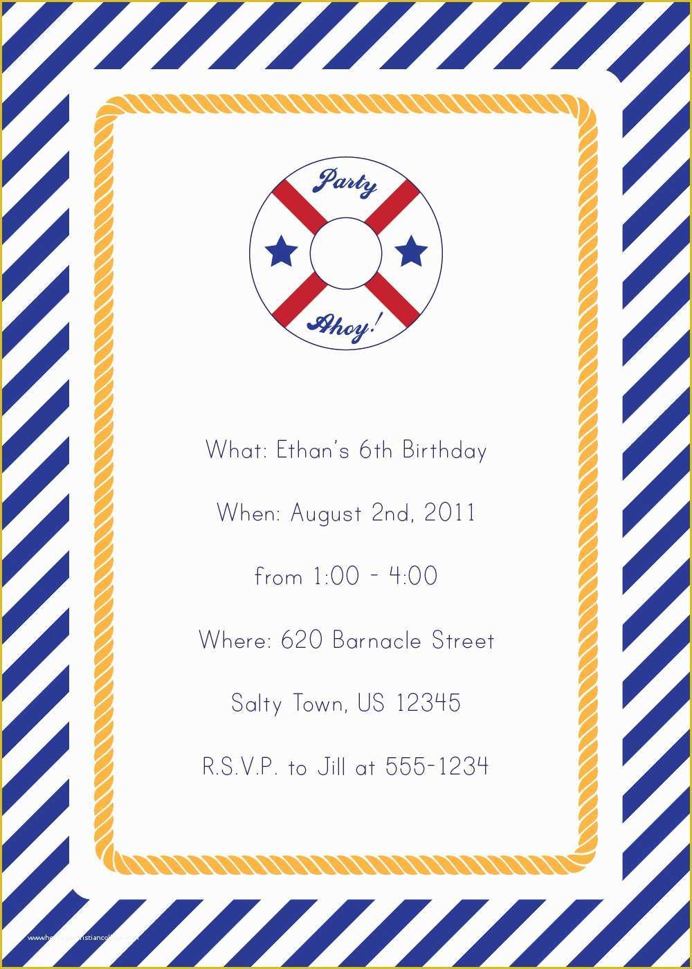 Free Nautical Invitation Templates Of Nautical Style Wedding Invitation Free Nautical Invitation Templates Of Nautical Style Wedding Invitation