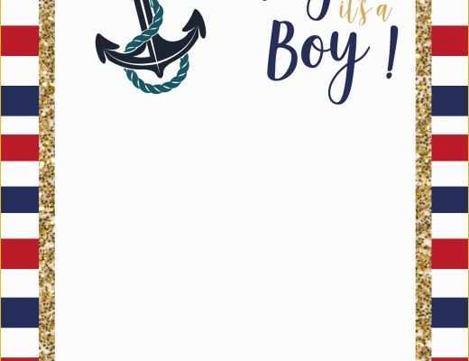 Free Nautical Invitation Templates Of Free Nautical Baby Shower Invitations Templates