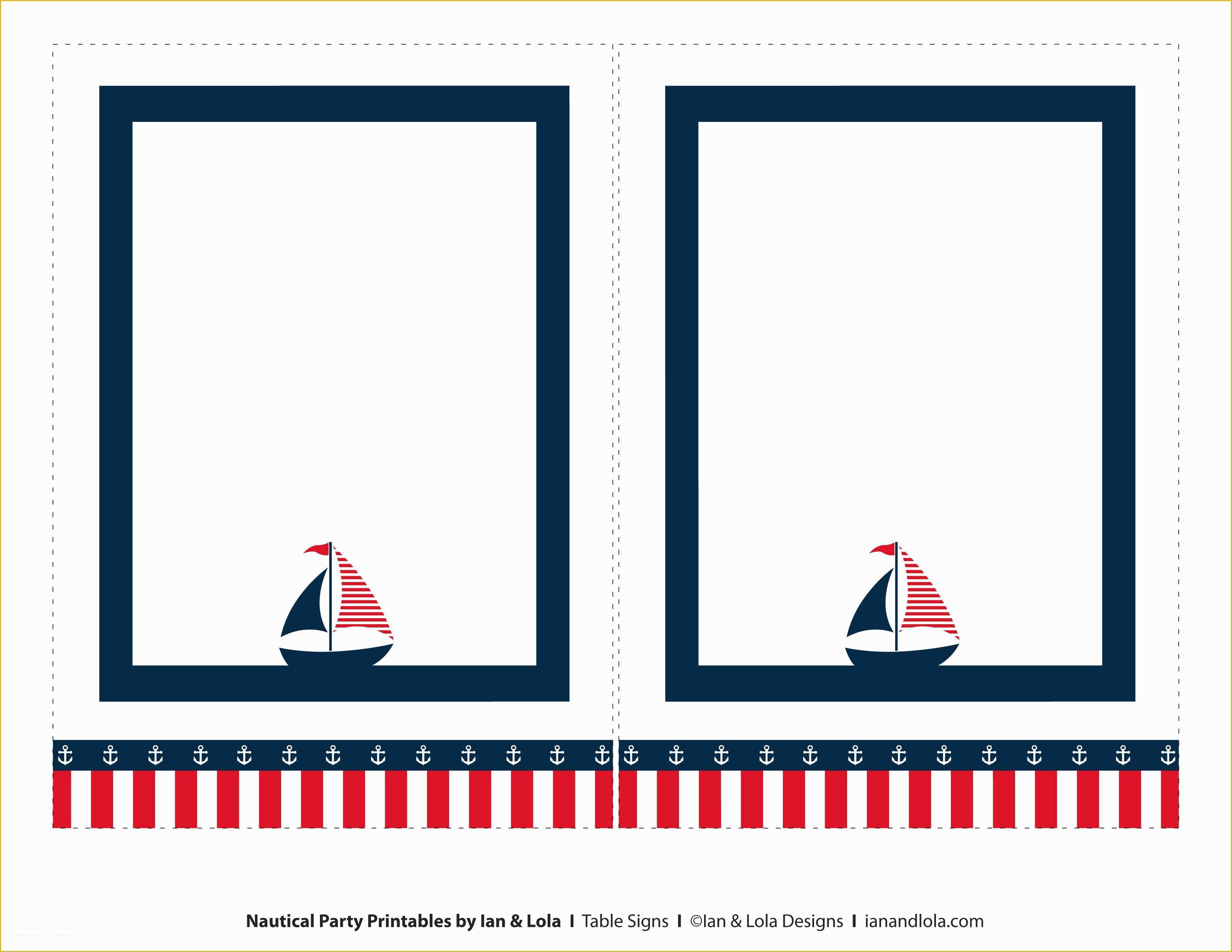 Free Nautical Invitation Templates Of Free Nautical Party Printables From Ian & Lola Designs