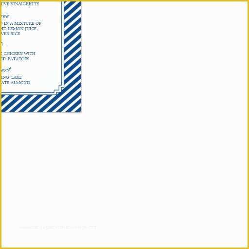 Free Nautical Invitation Templates Of Striped Nautical Wedding Menu Card Template 4 5" X 6 25