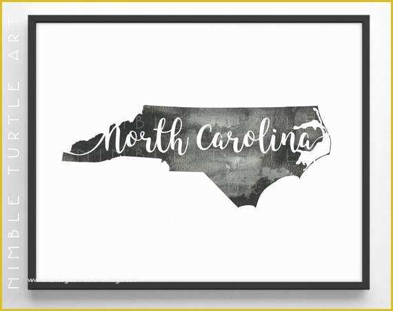 Free Nc Will Template Of north Carolina State Outline Watercolor Printable north