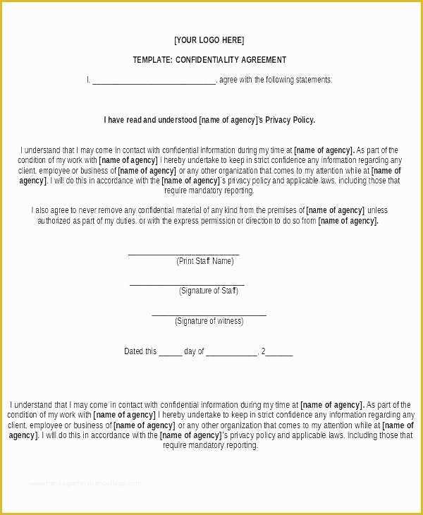 Free Nda Agreement Template Of Download by Non Disclosure Statement Sample Financial form