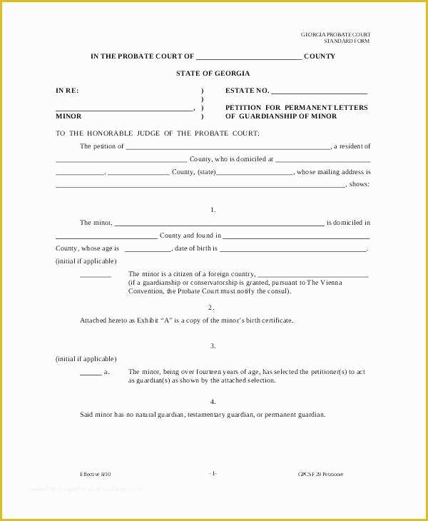 Free Nevada Will Template Of Child Guardianship Will Template Notarized Letter