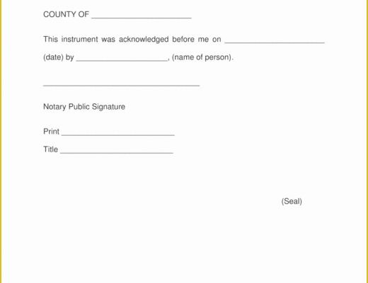 Free Nevada Will Template Of Free Nevada Notary Acknowledgment form Pdf
