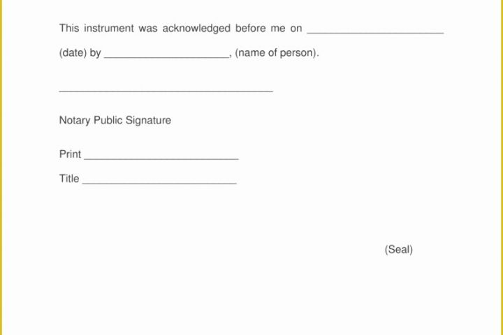 Free Nevada Will Template Of Free Nevada Notary Acknowledgment form Pdf