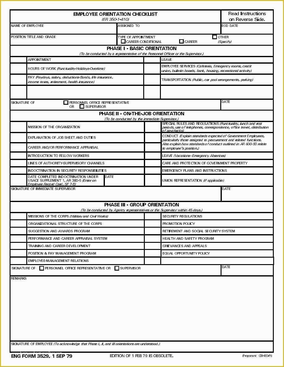 Free New Employee orientation Checklist Templates Of Employee orientation Checklist