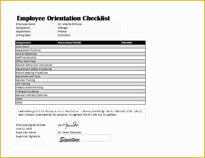 Free New Employee orientation Checklist Templates Of Employee orientation Checklist Template
