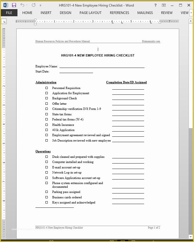 Free New Employee orientation Checklist Templates Of Free New Employee orientation Checklist Templates Elegant