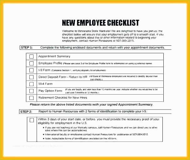 Free New Employee orientation Checklist Templates Of New Employee Checklist Hr Audit Template Excel