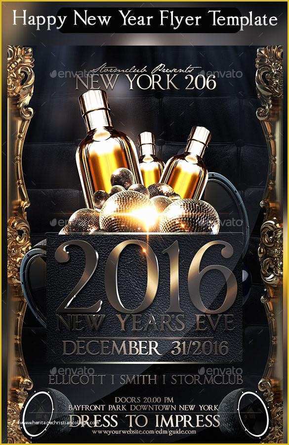 Free New Years Eve Flyer Template Of 20 New Year Flyer Templates Free Download