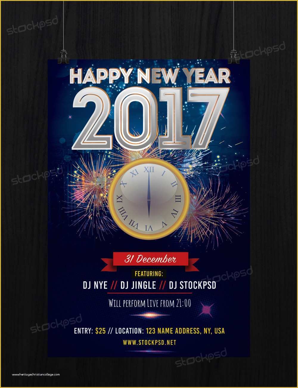 Free New Years Eve Flyer Template Of 2017 Free New Years Eve Free Psd Flyer Template Free