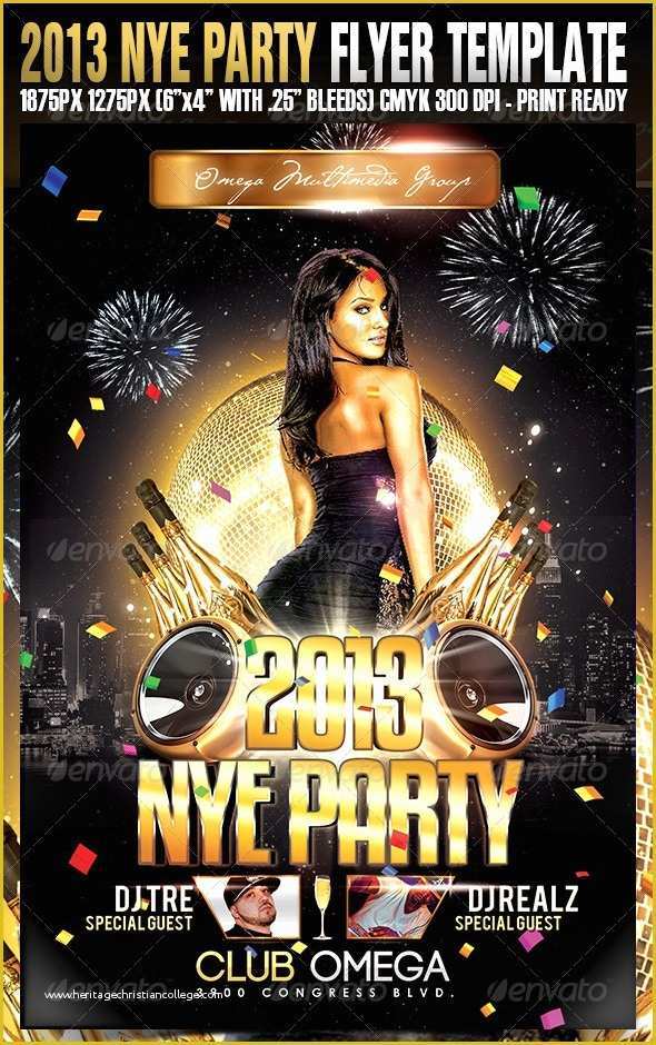 Free New Years Eve Flyer Template Of 30 Best New Year Flyers Of 2013 56pixels