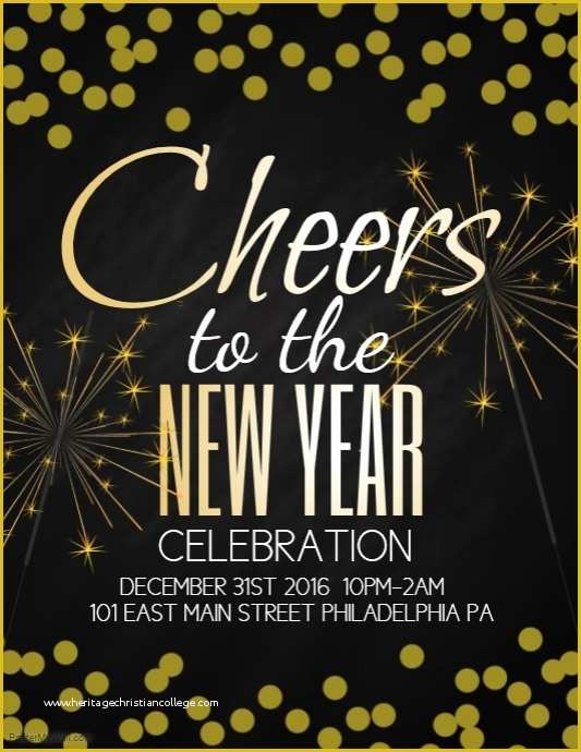 Free New Years Eve Flyer Template Of Customize 2 180 New Year Flyer Templates
