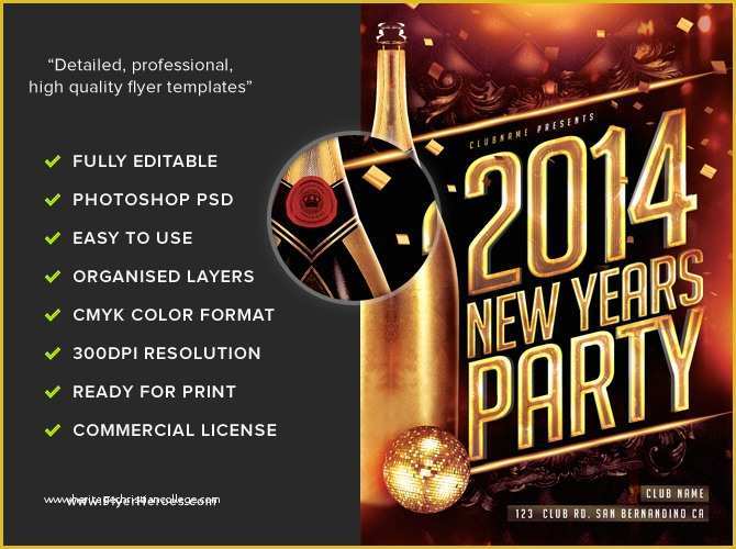 Free New Years Eve Flyer Template Of New Year S Eve Flyer Template Flyerheroes