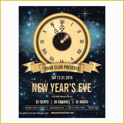 Free New Years Eve Flyer Template Of New Years Eve Countdown Flyer Template Nye Party