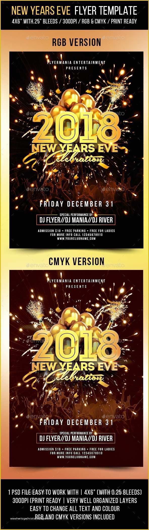 Free New Years Eve Flyer Template Of New Years Eve Flyer Template by Flyermania