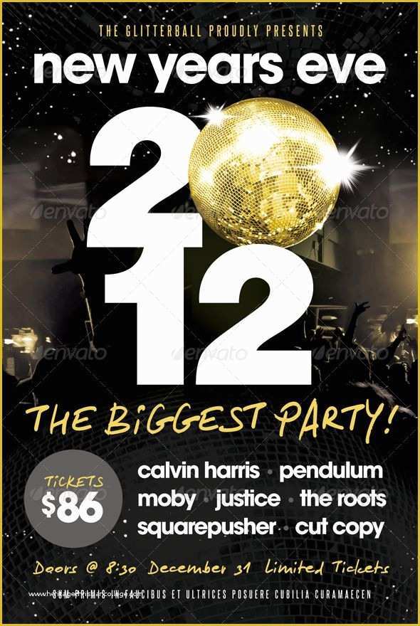 Free New Years Eve Flyer Template Of New Years Eve Flyer Template