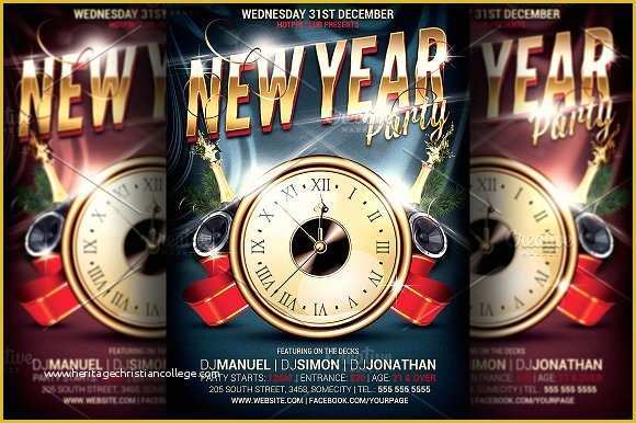 Free New Years Eve Flyer Template Of New Years Eve Party Flyer Template Flyer Templates