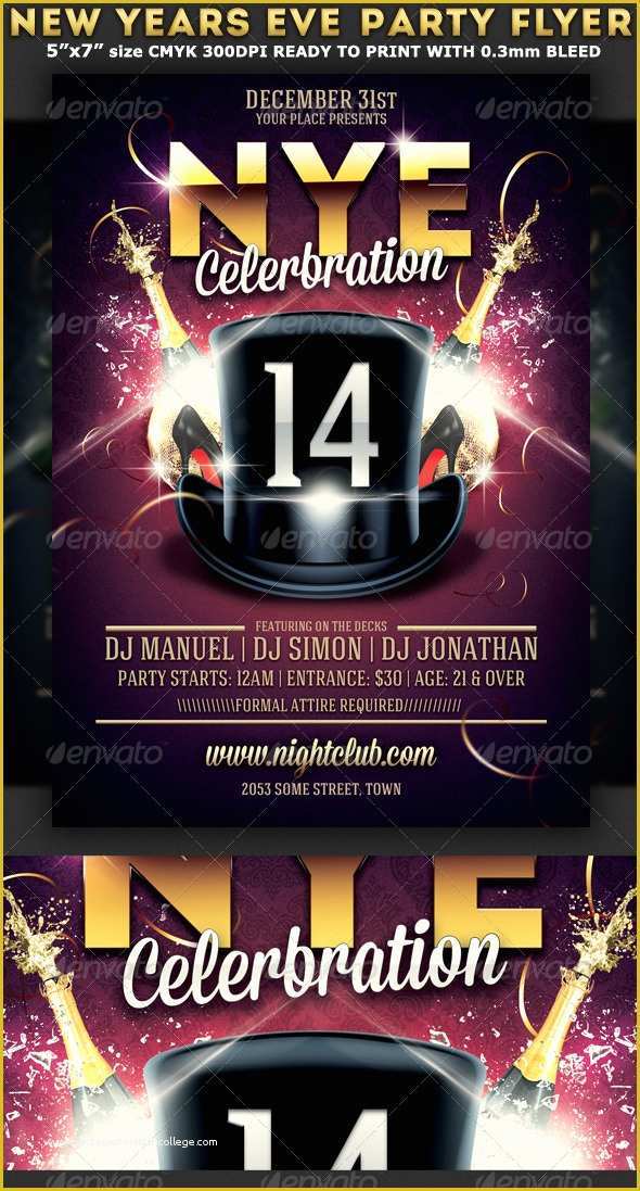 Free New Years Eve Flyer Template Of New Years Eve Party Flyer Template – Lucy Seven