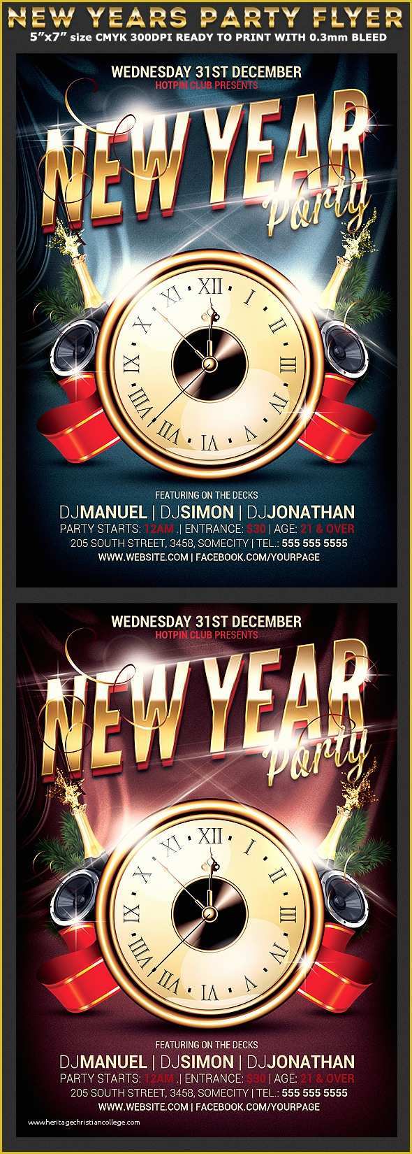 Free New Years Eve Flyer Template Of New Years Eve Party Flyer Template