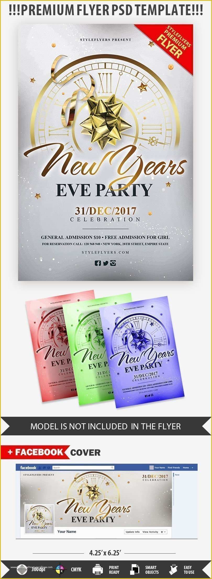 Free New Years Eve Flyer Template Of New Year’s Eve Party Psd Flyer Template Styleflyers