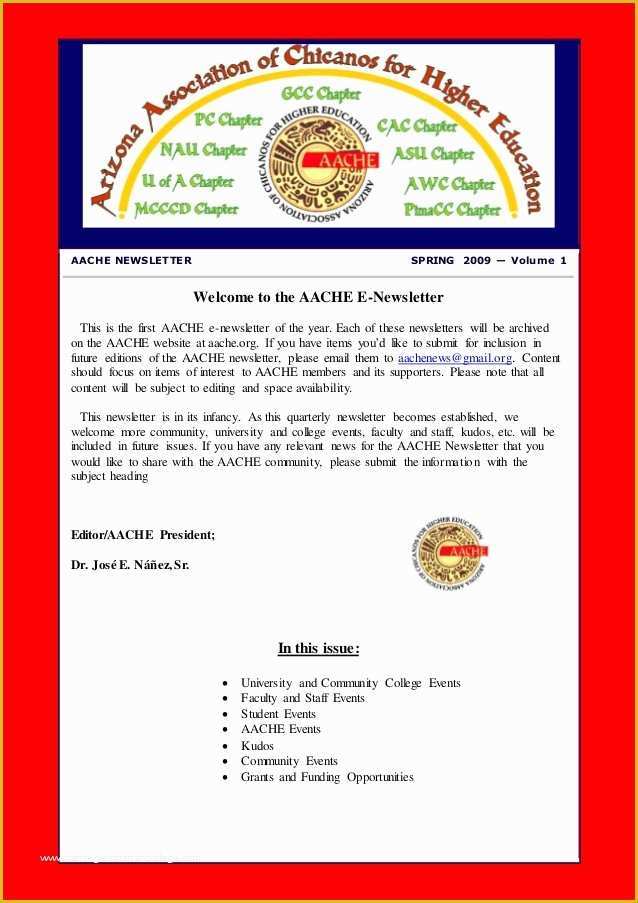 Free Newsletter Template HTML Of Spring 2009 Free HTML Newsletter Template 1