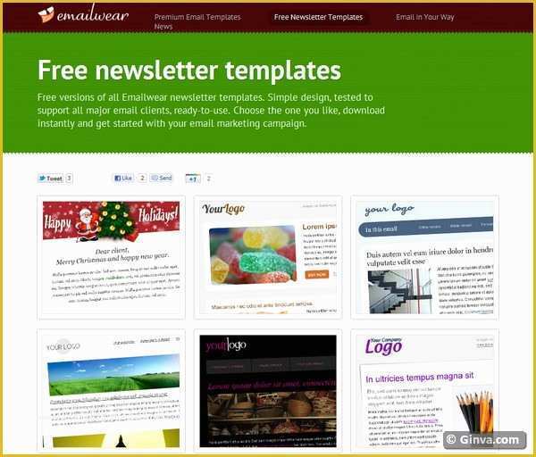 Free Newsletter Templates for Email Marketing Of 10 Excellent Websites for Downloading Free HTML Email