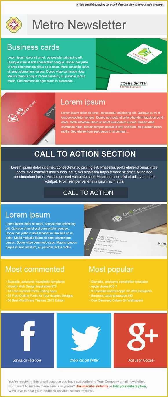 Free Newsletter Templates for Email Marketing Of 20 Fantastic Printable Newsletter Templates