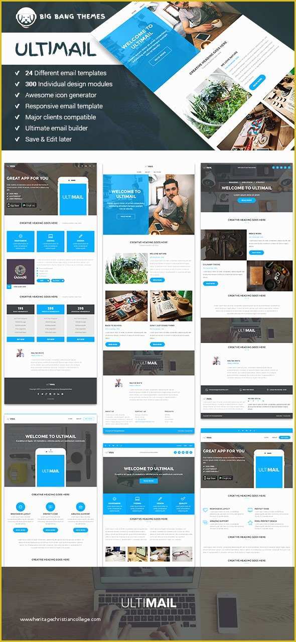 Free Newsletter Templates for Email Marketing Of 20 Responsive Email Newsletter Templates—for Your Next