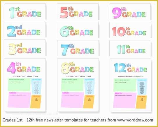 Free Newsletter Templates for Teachers Of 81 Best Images About Free Templates On Pinterest