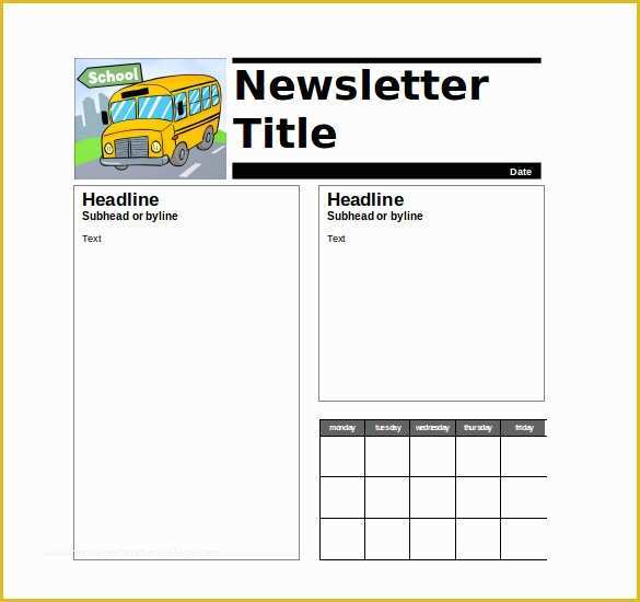 Free Newsletter Templates for Teachers Of 9 Teacher Newsletter Templates – Free Sample Example