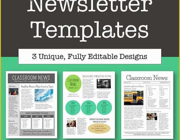 Free Newsletter Templates Of why No E Reads Your Classroom Newsletter