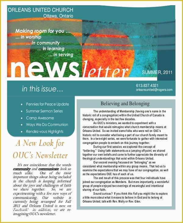 Free Newsletter Templates Word Of 28 Newsletter Template Free Psd Ai Word Pdf