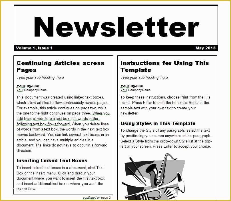  Free Newsletter Templates Word Of 10 Employee Newsletter Templates 