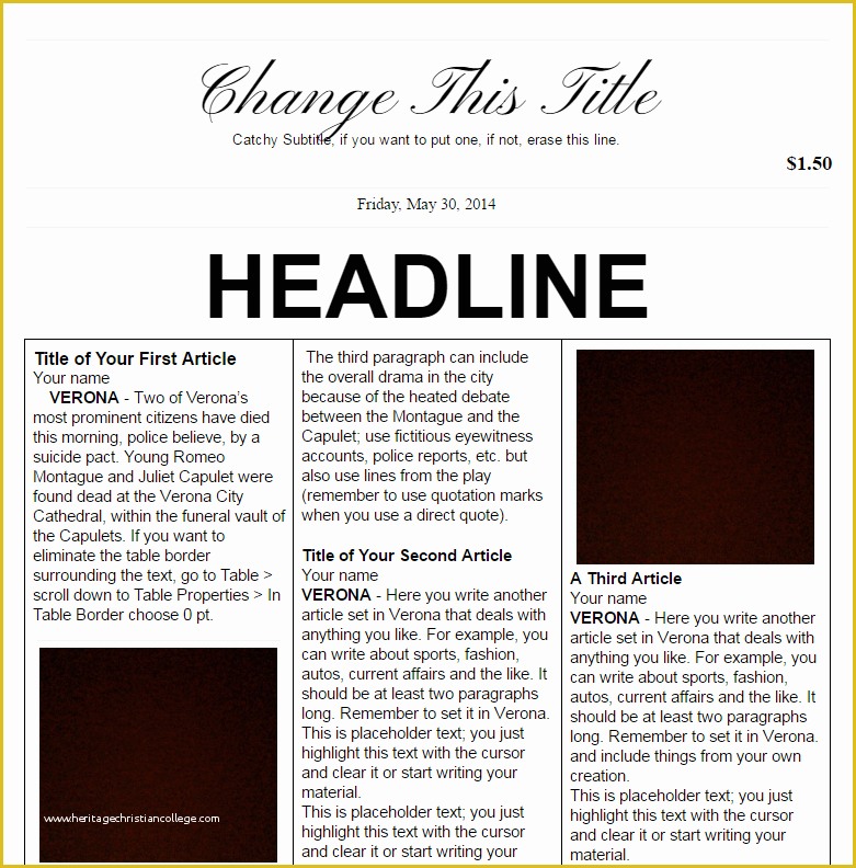 Free Newspaper Article Template Of 18 Print Ready Newspaper Templates Docx Psd & Ai
