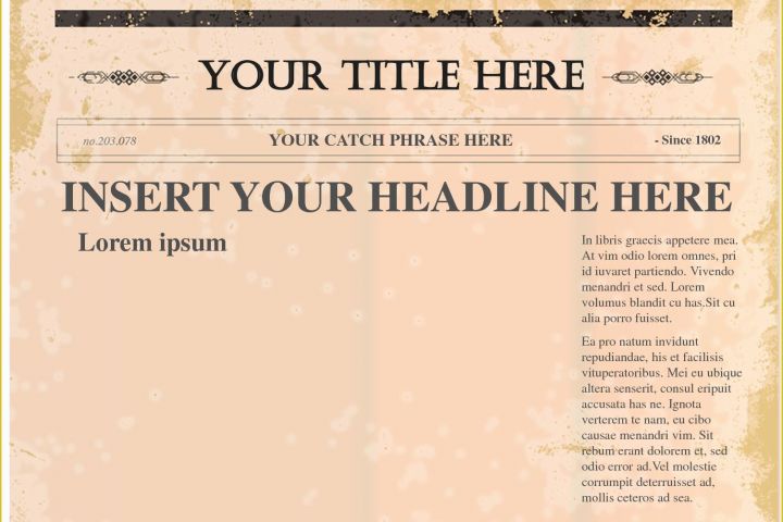Free Newspaper Article Template Of 4 Free Newspaper Templates