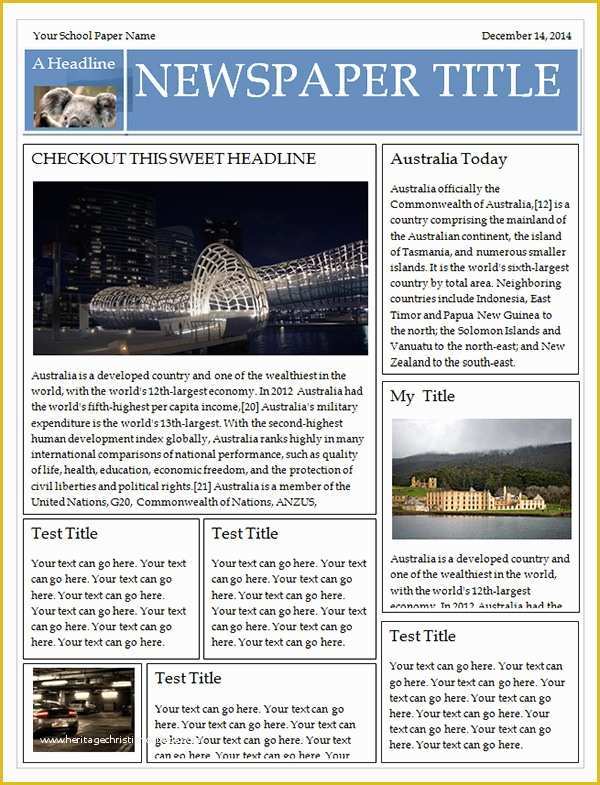 Free Newspaper Article Template Of 53 Amazing Newspaper Templates Pdf Ppt Word Psd